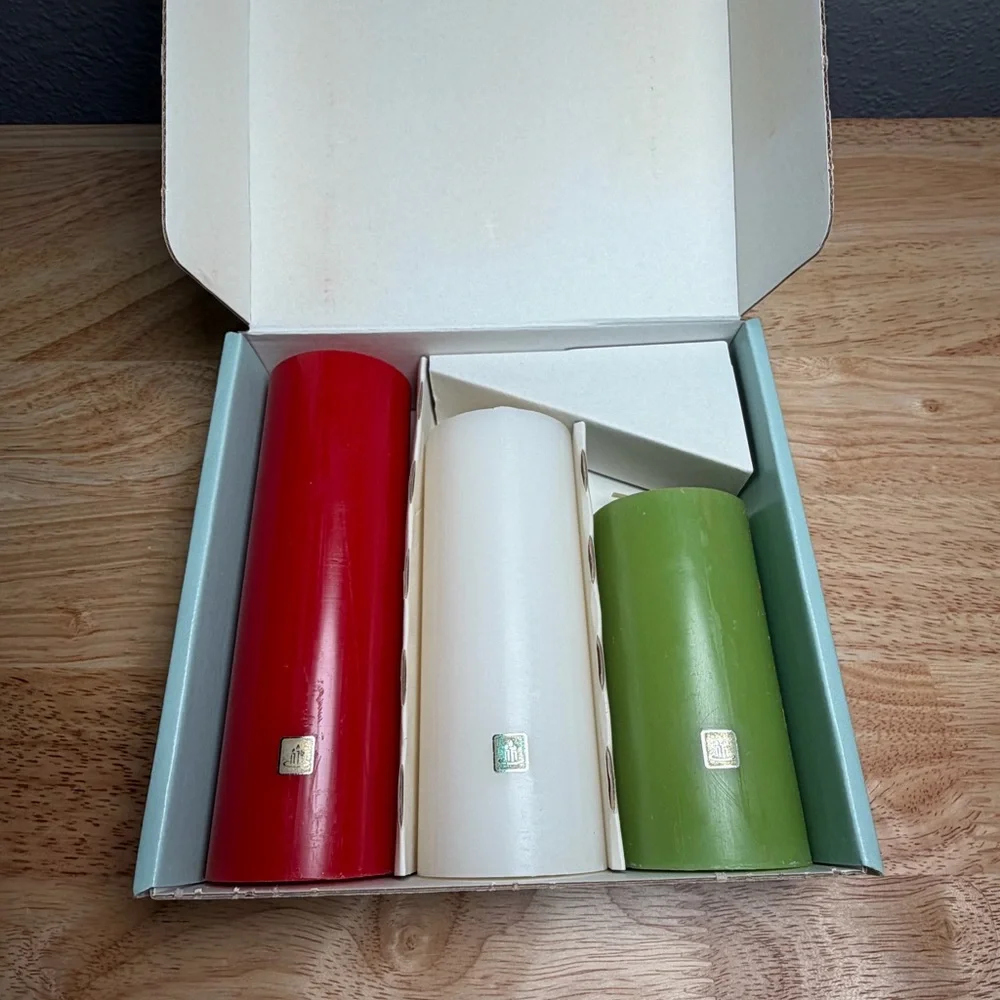 NWT Party Lite Mini Pillar Garden Set - Unscented - Picture 2 of 5